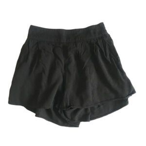 AEO American Eagle Outfitters Womens XS Rayon Flowy Shorts Black w/ Pockets EUC!